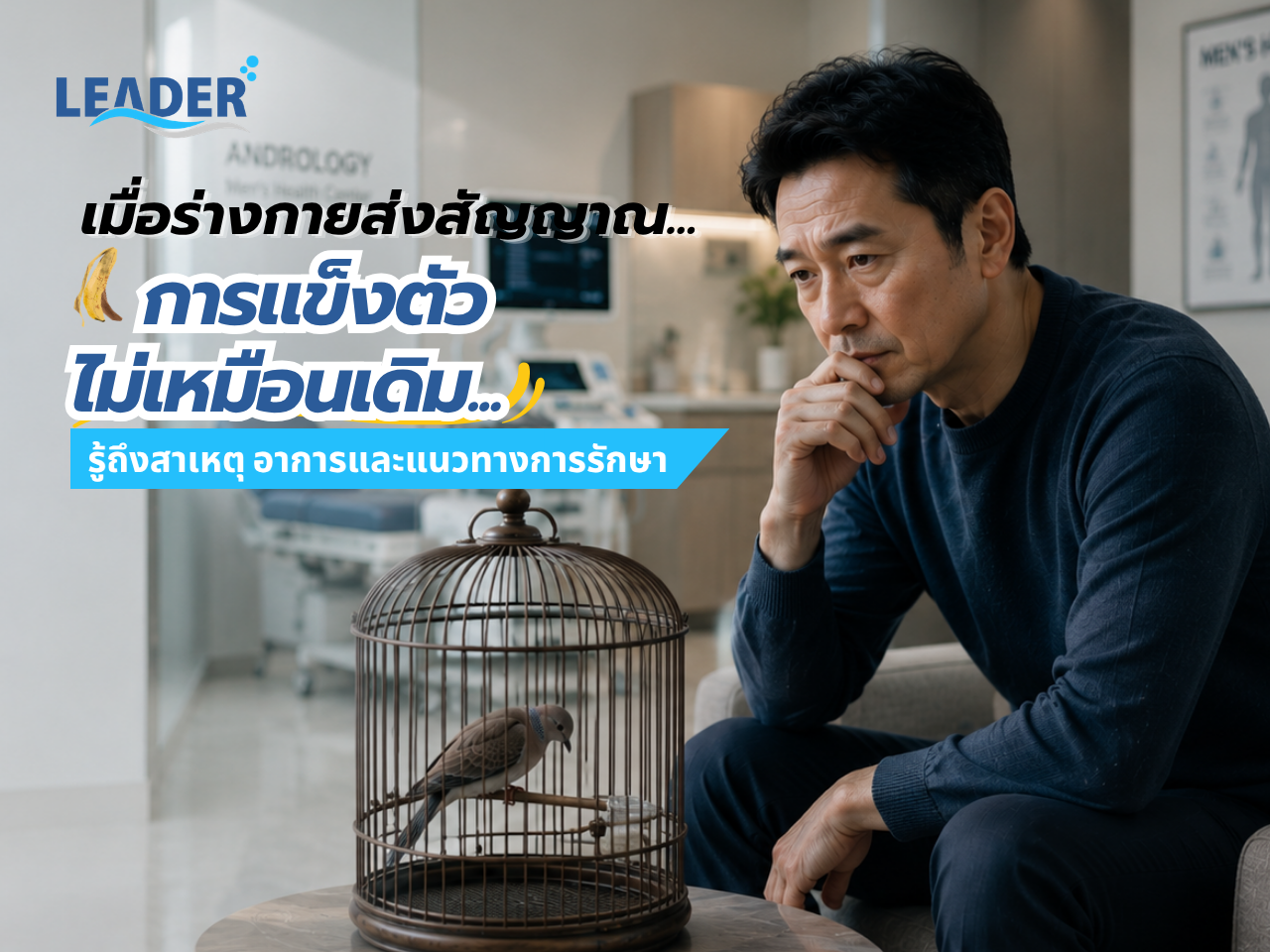 นกเขาไม่ขัน เกิดจากอะไร? รู้จักภาวะหย่อนสมรรถภาพทางเพศ (ED) และแนวทางการรักษาในปัจจุบัน
