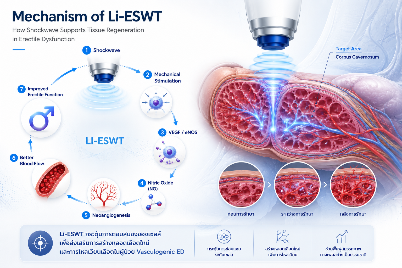 Li-ESWT จึงถูกนำมาใช้ในการรักษาภาวะ ED